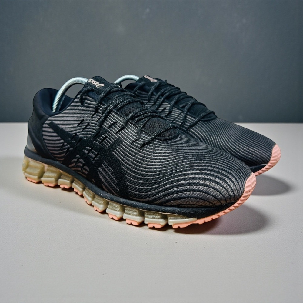 ASICS Gel Quantum 360 Women's Size 10 Running Shoes Black Pink Gold 1022a029